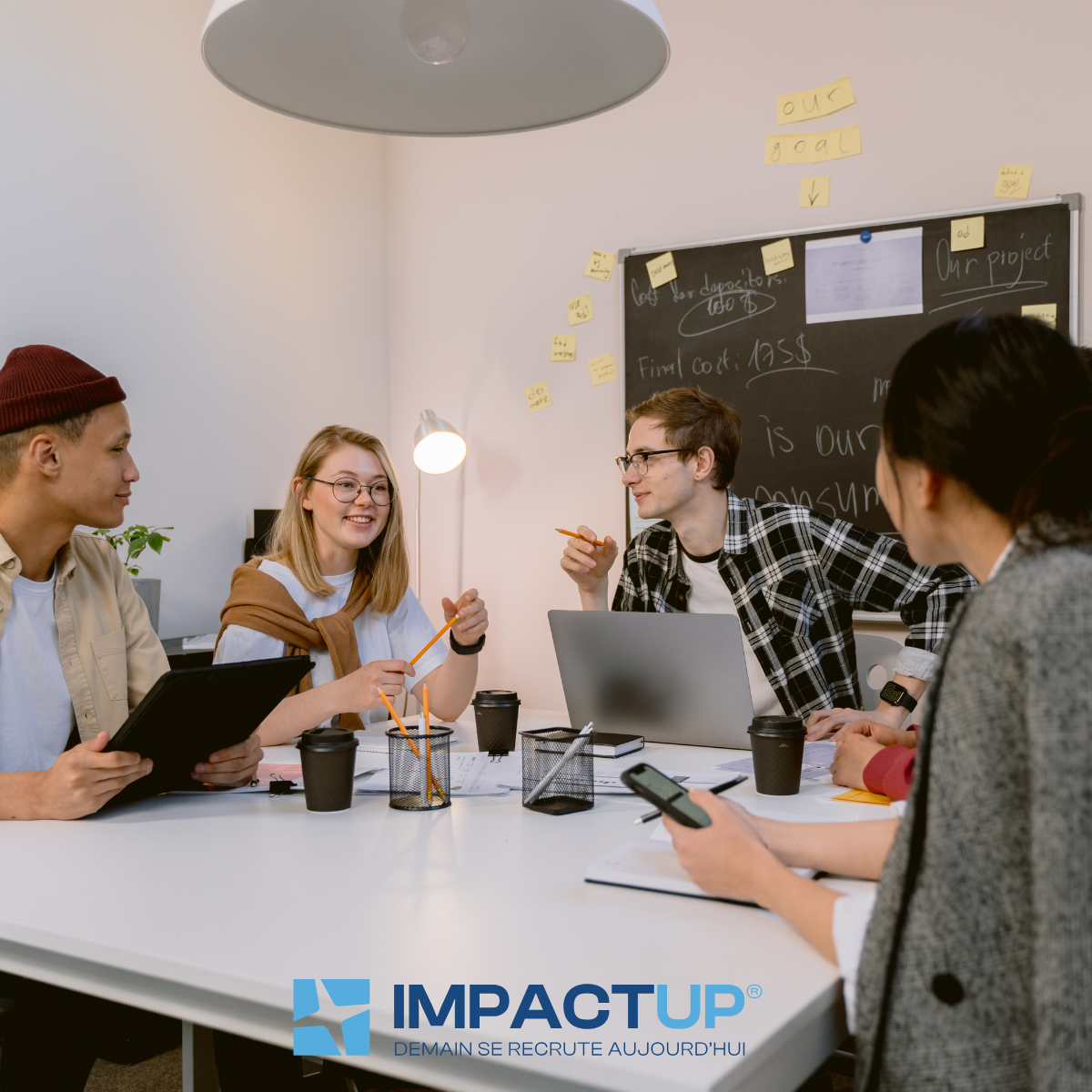 Réunion d'équipe article de blog Impactup